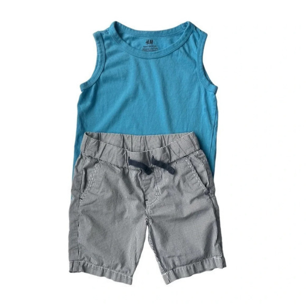 H‎ & M Boy Clothes Tshirt Size Us 2-4 Y Boy Shorts 1-2 Y Summer Clothes